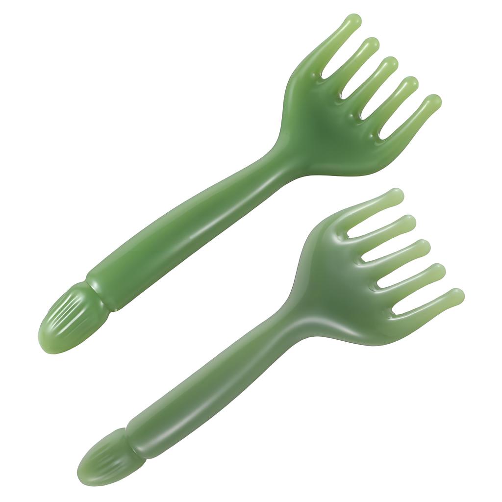 2PCS Scalp Massagers - Resin Handheld Relaxation BPA-Free & Ergonomic (Stress Relief Hair Care Set)