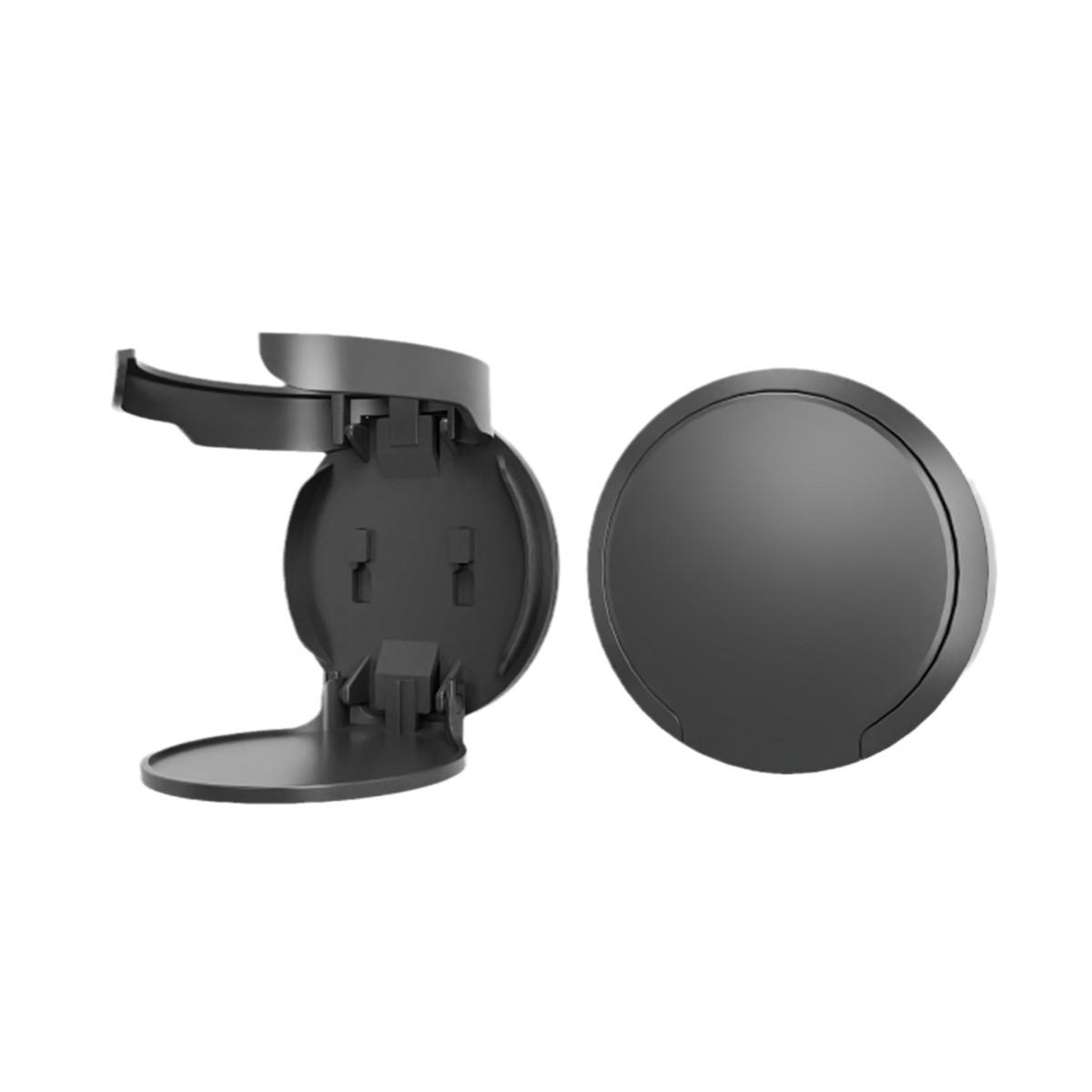 

Складная подставка для чашек, не требующая сверления, экономящая место, держатель для бутылок с водой, кофейных кружек для двери, прикроватной тумбочки, чемодана чёрный