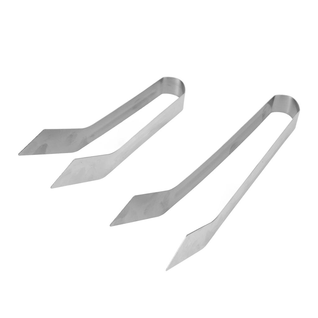 2pcs Stainless Steel Gardening Plants Transplant Tong Plant Remove Transplant Plier for Reducing Root Damage
