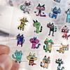 Abstract Funny Cat Jelly 3D Stickers for iPhone 17 Pro Max & Water Bottles