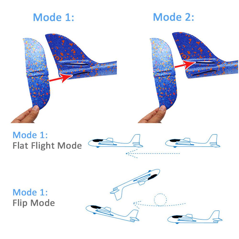 Flying Toys Launch Fly Aeromodelo Foam Glider Hand Throw Airplane Foam Aeroplane Fly Aeromodelo