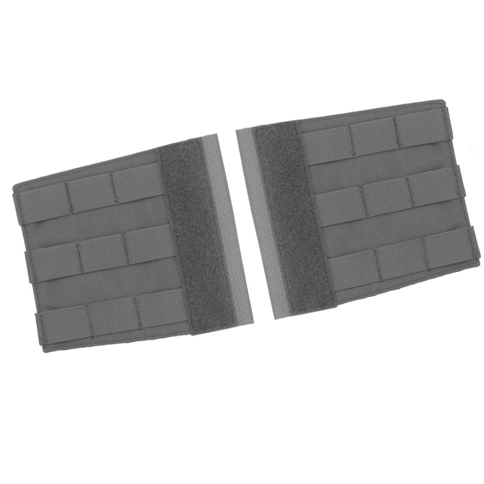 

Тактический жилет-экспандер Композитная доска Нагрудник Плитоноски Тактический жилет Каммербанд Расширение Крыло Панель с крючками и петлями серый