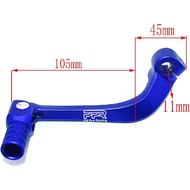 Gear Shift Lever, Rod Alloy Aluminium Gear Lever Fits For Motorcycle BSE CRF 110 Apollo TTR 125 Motorcycle 50Cc 110Cc 250Cc Dirt Pit Bike(Black&Red)