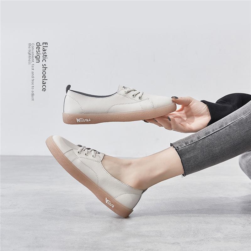 ZHR Women's 2023 Lightweight White Casual Flat Shoes - Trendy, Versatile, Jelly Bottom