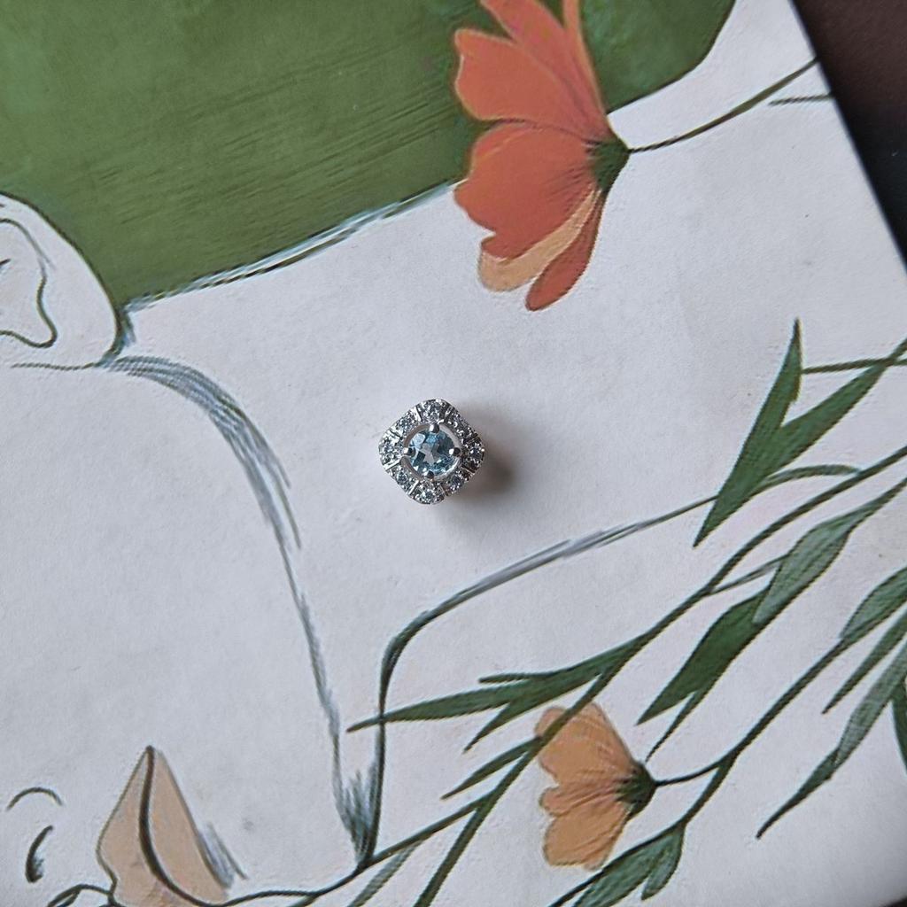 Серебряная подвеска с топазом 0.405ct (2191360)