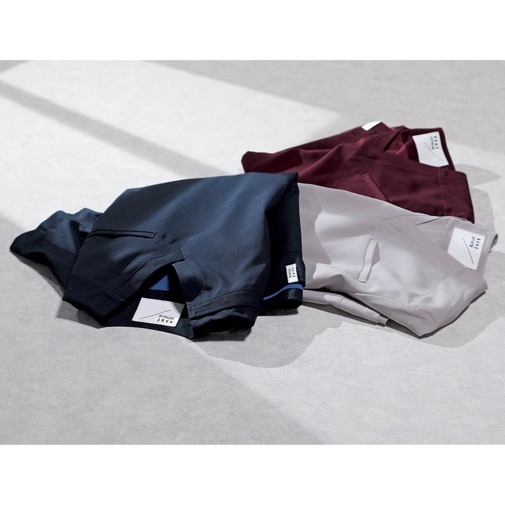 Nursery Nano Universe Scrub, Unisex, Cationic Dyed, Anti-Static, Stretch, Sweat-Wicking, Shoulder Snaps, High Color Retention, Suitable for Nursing an