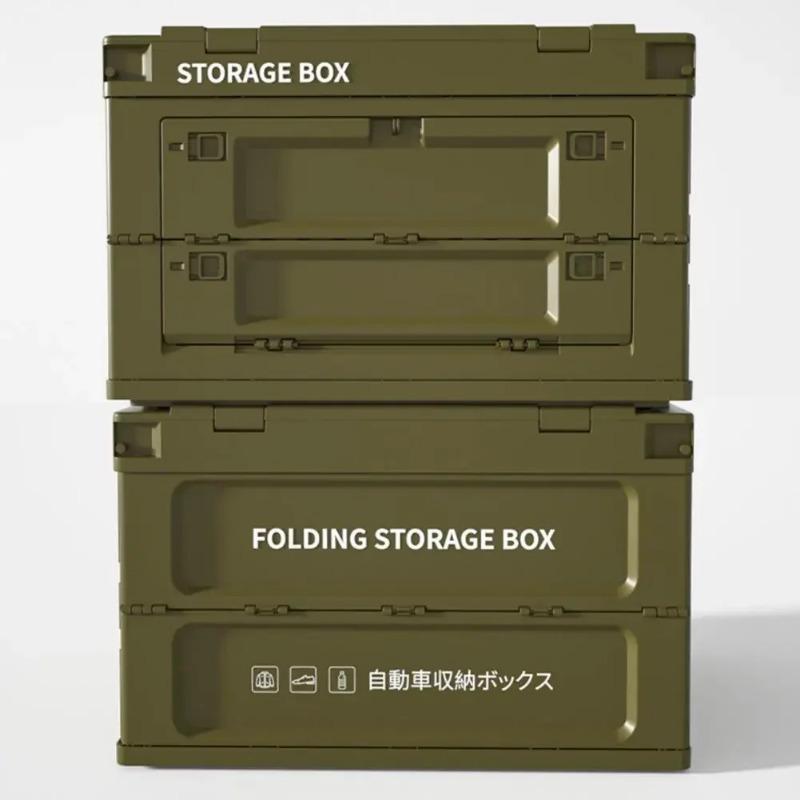 Car Trunk Folding Storage Box Thickened Food Storage Box Outdoor Camping Cargo Organizer Box For Car Vehicle Outdoor Activities