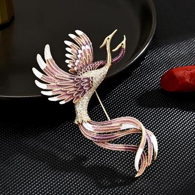 Elegant Phoenix Laiyi Luxury Coat Brooch