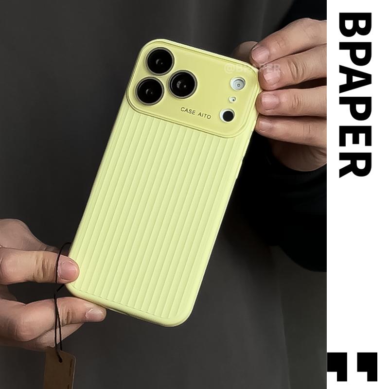 Case For iPhone 17 Pro Max Air Luxury soft Stripes Corrugated Shockproof Camera Protect Matte Phone Cover For iPhone 17Pro Shell
