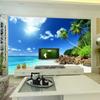 Seaside Landscape 3d Mural Wallpaper Living Room Hotel Backdrop Wall Decor Wall Mural