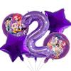 Kpop Demon Hunters Children Birthday Party Decoration Ball Number Digit 1-10 Balloon Set Baby Shower Supplies Gift Toy s Round Sensory Compression
