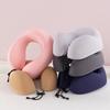 OEING Ice Silk Memory Foam U-Shaped Neck Pillow