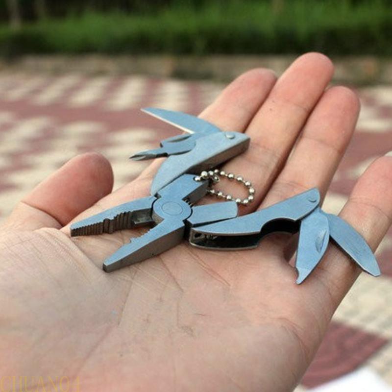 A1A2 Folding Pliers Portable Pocket Tool With Cutter, Screwdriver Foldaway Cutter Keychain Screwdriver Portable Tool China Mainland