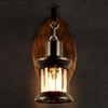 Retro Rustic Wall Lamp Industrial Vintage Wall Light Fixtures Farmhouse Antique Wooden Sconces For Aisle Hallway Bedroom Beside