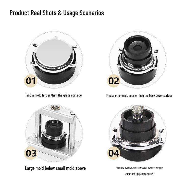 Quartz Mechanical Watch Battery and Back Cover Press Tool Set