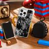 Bru-no Cool Singer Fashion Design Phone Case for iPhone 16 15 14 13 12 11 Pro Max Sheepskin Silver-edged Protective Case
