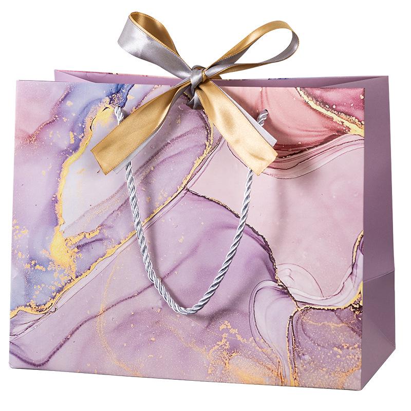 Marble Pattern Tote: Stylish Gift, Candy & Paper Bag for Weddings & Stores