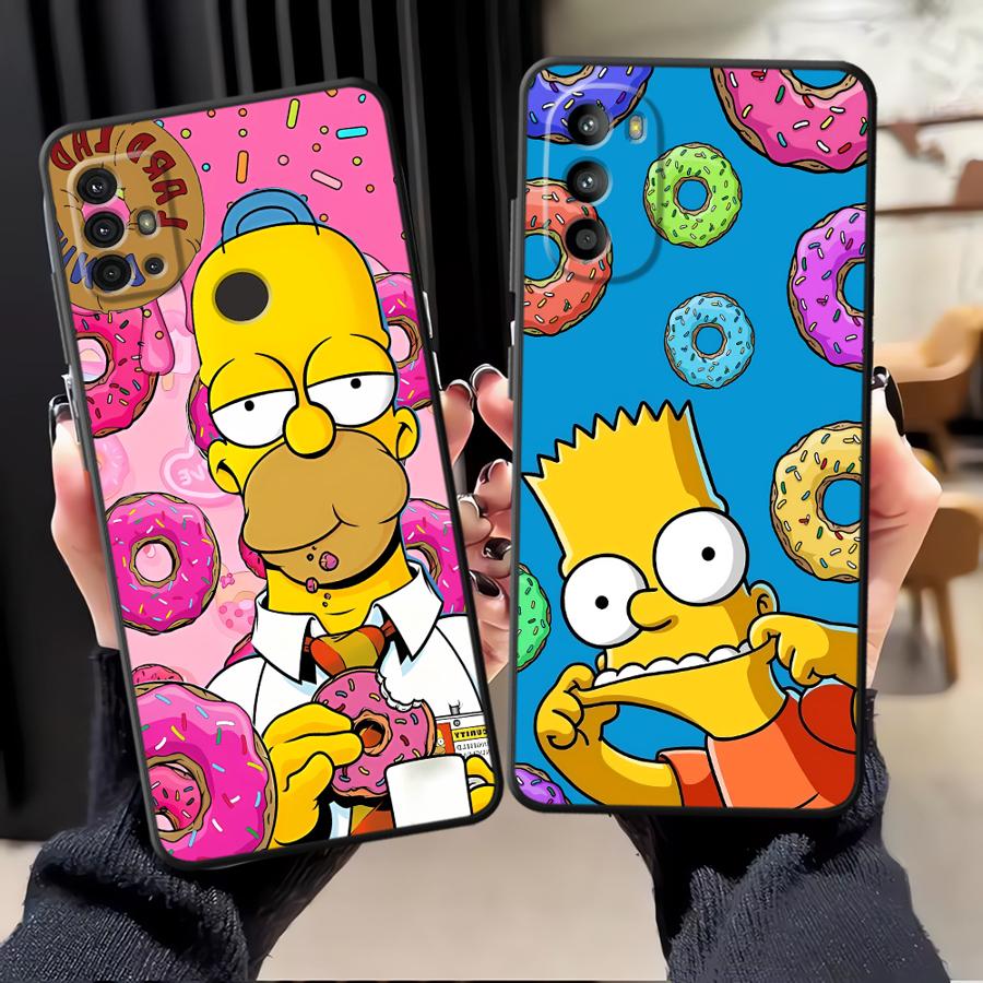 S-simpsons Donut Funda Phone Cover Case for Moto S30 Pro Edge 20 30 X30 Pro