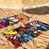 Fashion print R-Romero B-Britto Towel Drying Bath Towel Applicable To Light Swimming Camping Yoga Beach Out