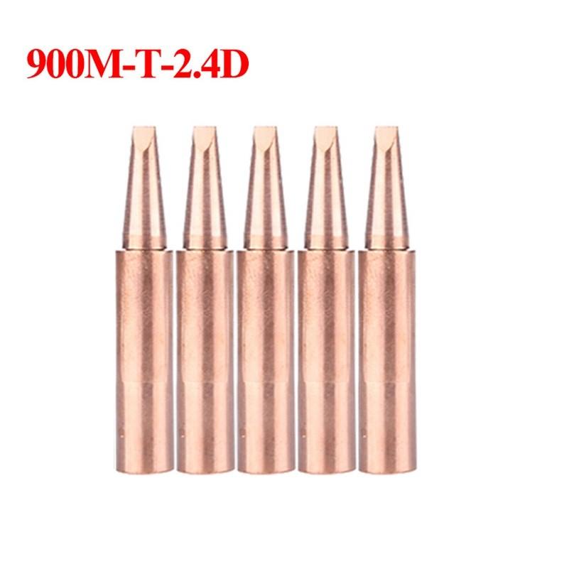 

Электроинструмент-5 шт. 900M-T Медные наконечники для паяльника Наконечник для бессвинцовой сварки 933.907.951 900M-T-2.4D