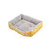 Cozy Pet Nest: Square Plush Dog & Cat Bed with Thick Warm Padding