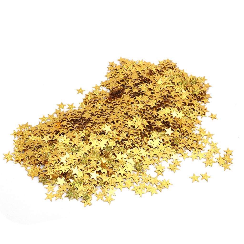 4000pcs 10mm PVC Star Table Confetti Sprinkles for Christmas Wedding Birthday Party Decoration