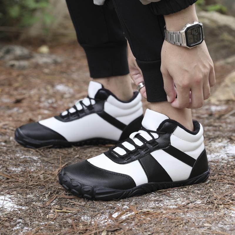 High-top Women's Hiking Shoes Plush Cotton Shoes Men's Winter Warm Snow Boots Trekking Camping Casual Shoes