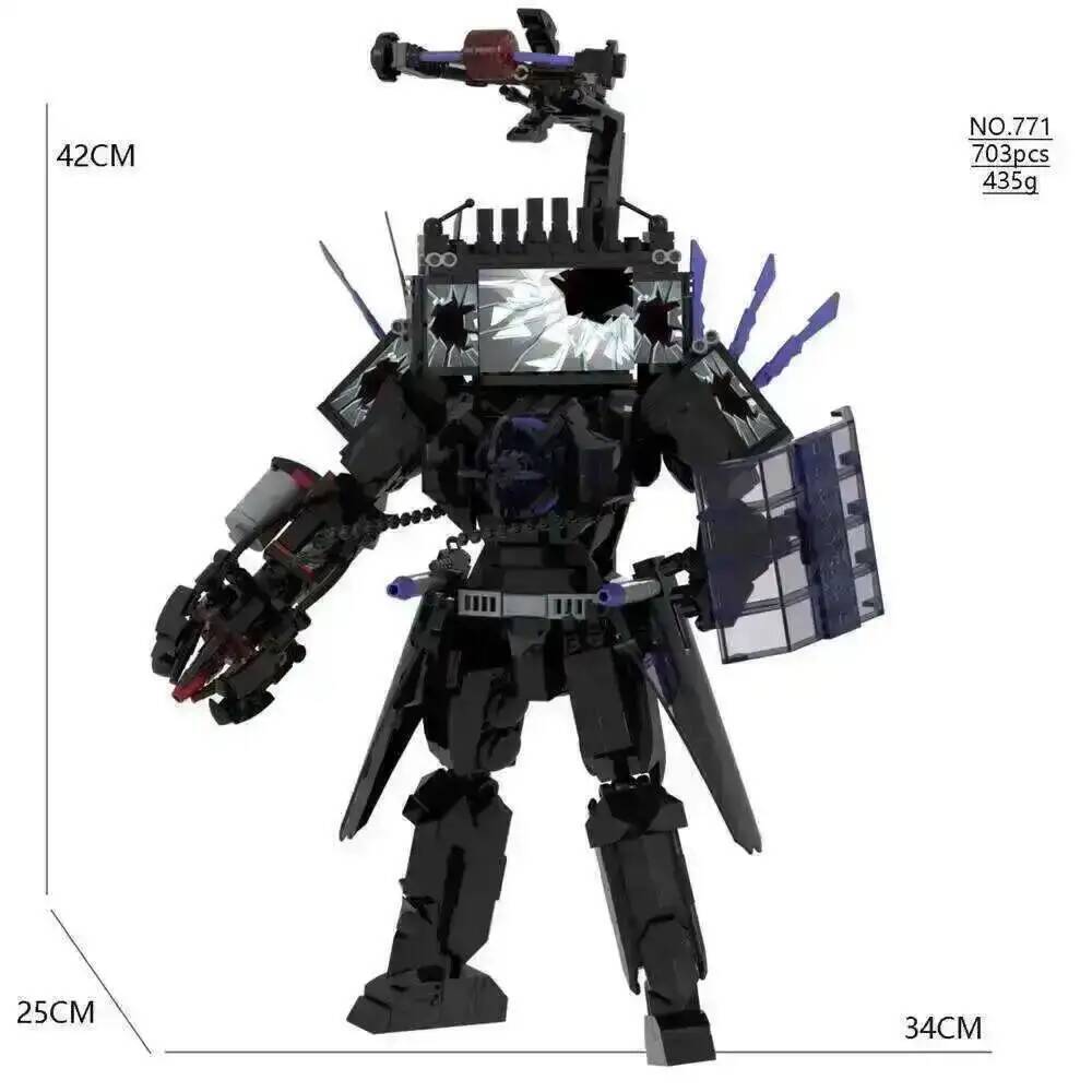 Скібіді Туалет Спікермен Людина-Дикторлник Кубики Титани ТВ Людина Годинниковий Чоловік Годинникоман G Людина Скібіді Будівельний Блок Камерамен Дрильмен