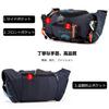 FANDARE Riñonera de Gran Capacidad con Agujero para Auriculares y Llavero Multifuncional para Motocicleta y Exteriores Bolso Negro, Gancho para Hombre, Running,