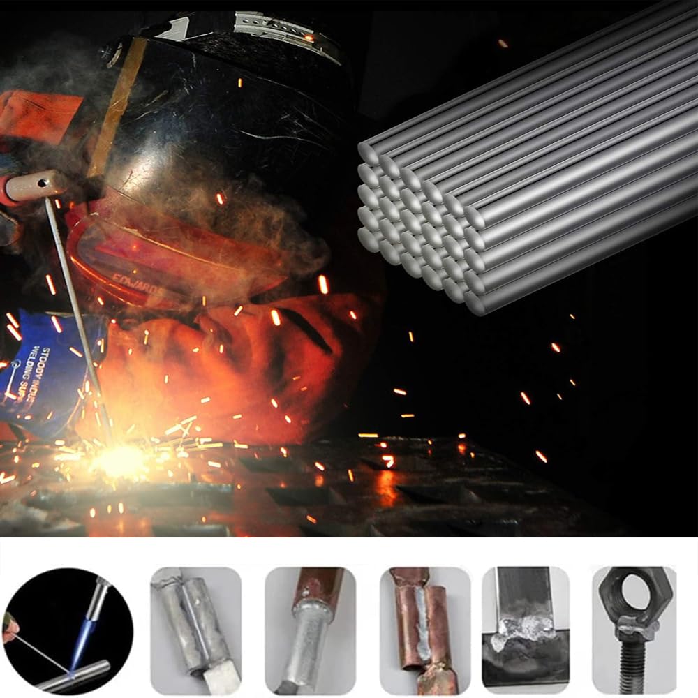 SensaBliss Aluminum Welding Rods Low Temperature Soldering Rods 30pcs Welding Wire Low Temperature Repair Soldering Tools No Solder Powder Required