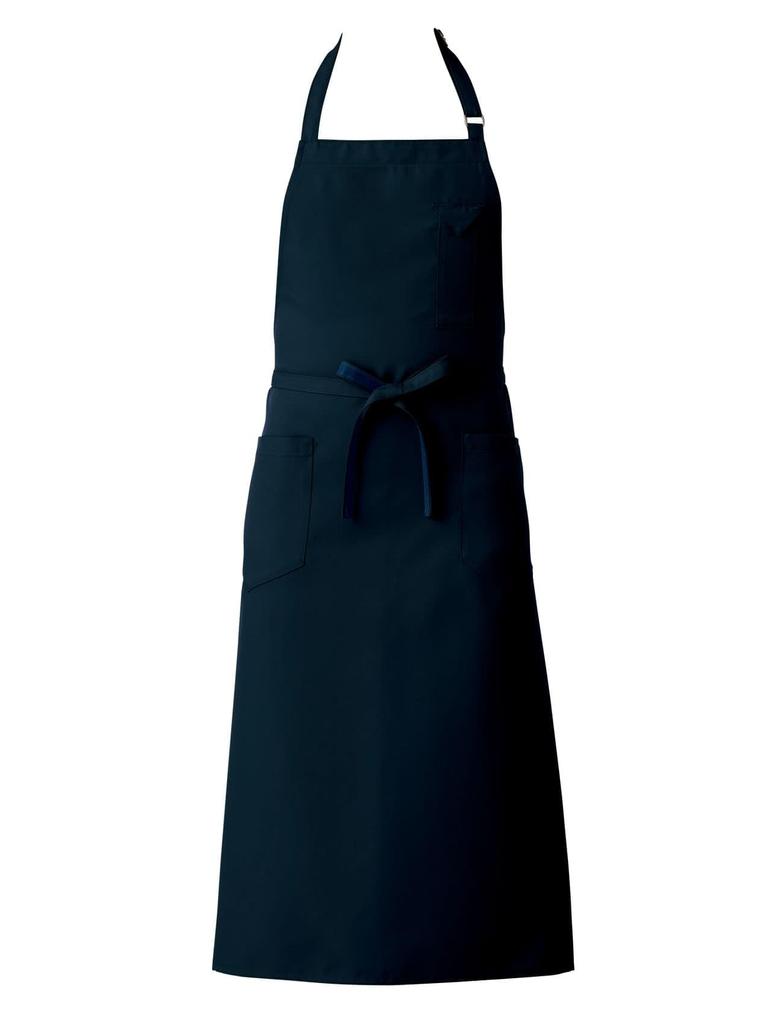 CT2363 Bib Apron Navy Free Size [Seven Uniform] CT2363-1