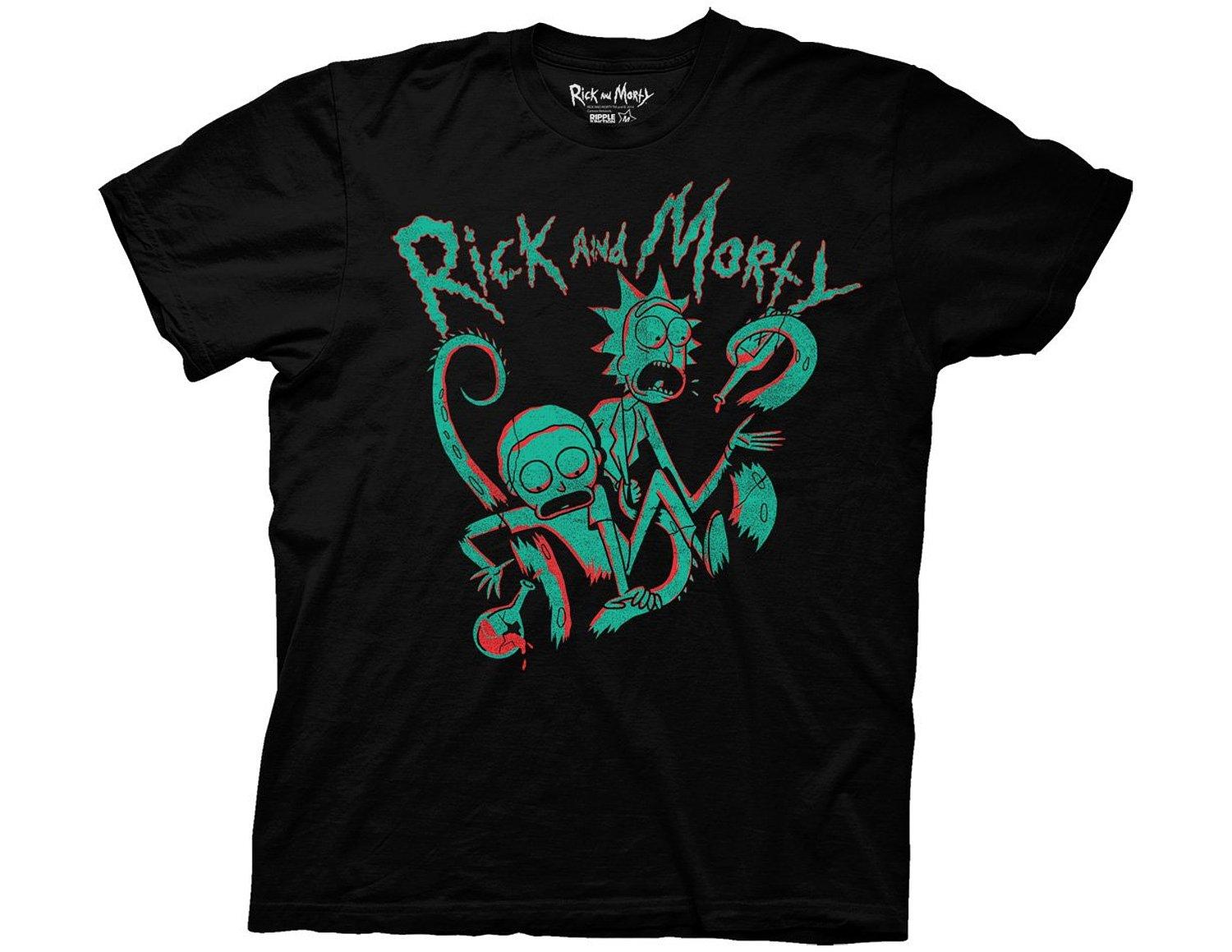 Rick And Morty T-shirt Octopus Cartoon Network Meeseeks Portal TV Show Classic 3XL