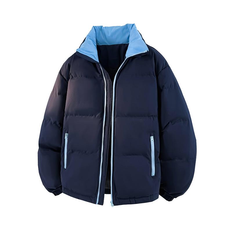 Winter Stand-up Neck Cotton-padded Coat for Men and Women of The Same Style, Couple Trend Versatile Thickened Cotton Jacket