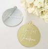 20/50/100PCS Acrylic Christmas Bauble Blank DIY Holiday Party Hanging Decor Ornaments for Wedding,Craft for Keychains Xmas Tree