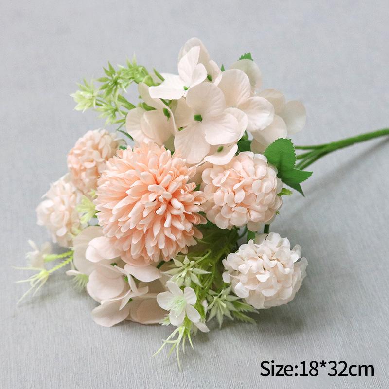 Artificial Flowers Bridal Bouquet Artificial Silk Hydrangea Bouquet Wedding Party Supplies Wedding Outdoor Arch Guest Gift Decor