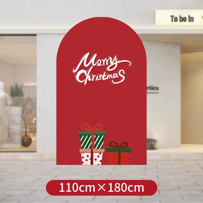 Festliche Weihnachtsszene Anordnung: Einkaufszentrum Event Dekoration mit Ballonkunst und Hintergrund