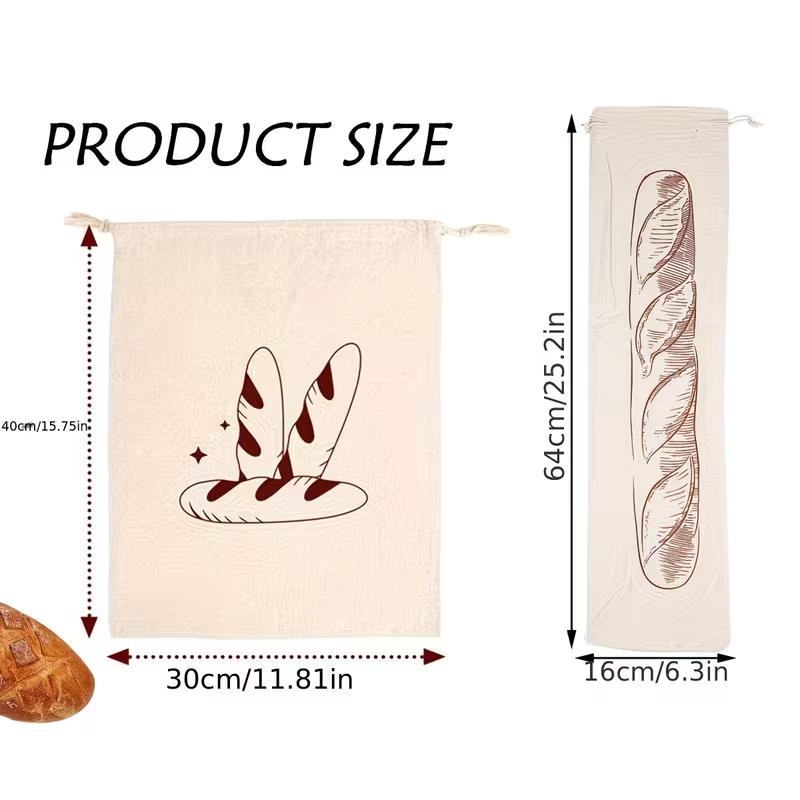 Reusable Linen Bread Storage Bags Natural Unbleached Cotton Linen Bread Keeper Eco-Friendly Bread Storage Pouch for Bread, Loaf & Sourdough