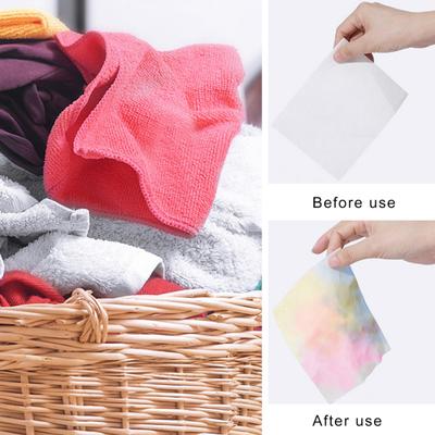 1 Box Waschpapier Effektiv Breite Anwendung Sicher Einweg Tragbare Rückstände Auflösen Hygeian Absorbieren Farbe Absorbieren Farbe Absorbieren Tabletten