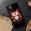 Japan Oni Samurai Yokai Mask Dragon Art Black Cover For Apple iPhone 15 13 14 12 11 Pro Max Mini XS 6 7 8 Plus Cases Soft Fundas