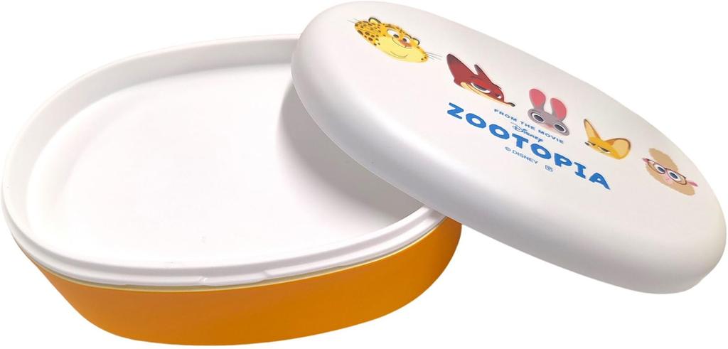 YAXEL Disney Oval Lunch Zootopia 14116 Single-Tier Box, 480ml, Face,