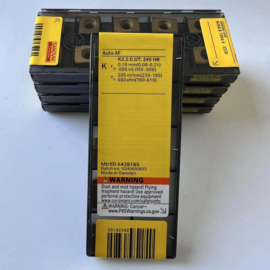 Original Sandvik / N260.8-1204-F 3330 CNC lathe carbide blade 10 PCS