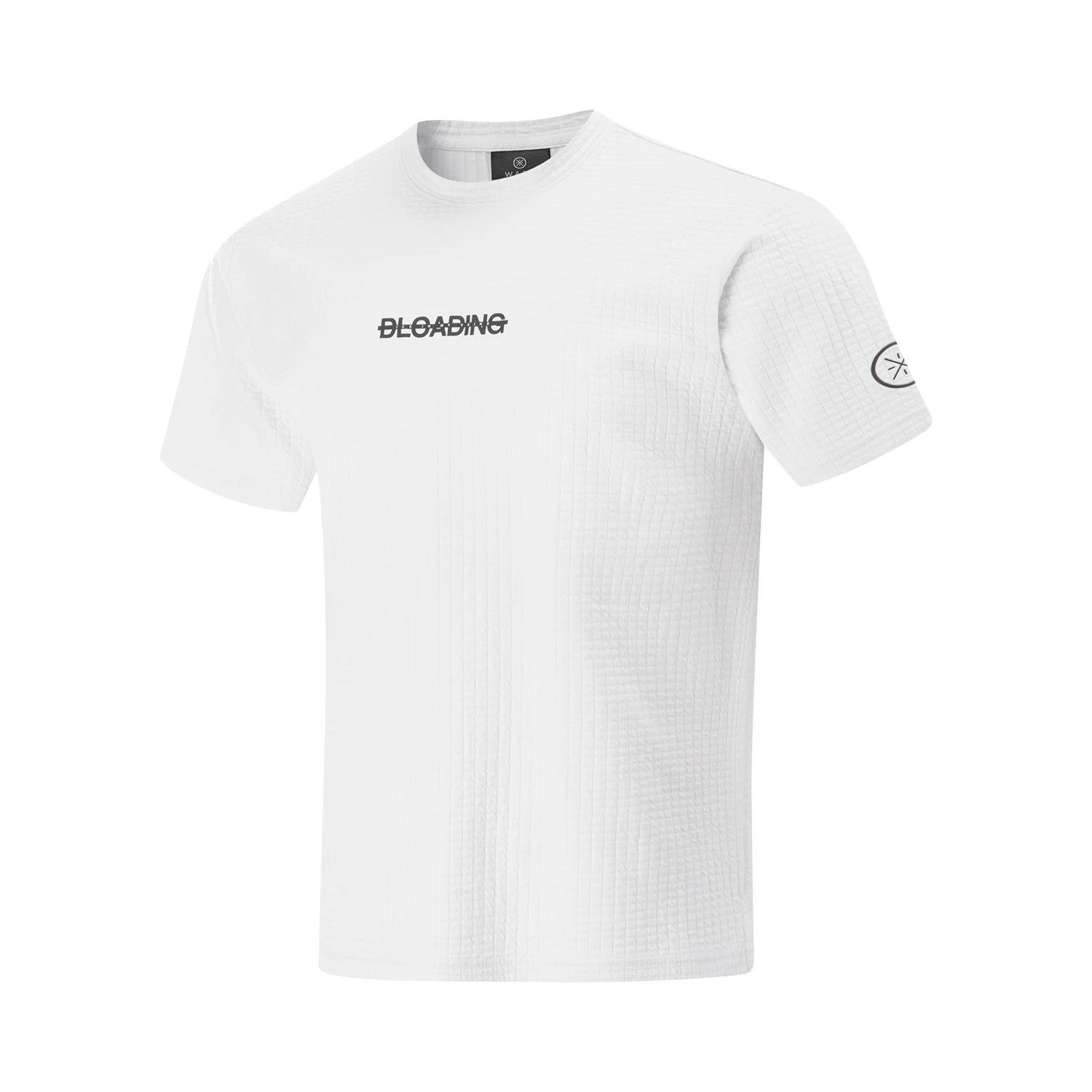 

Li Ning Wade Series Letter Round Neck Breathable Versatile Loose Short Sleeve T-Shirt Men Tops ATSV329-2 S