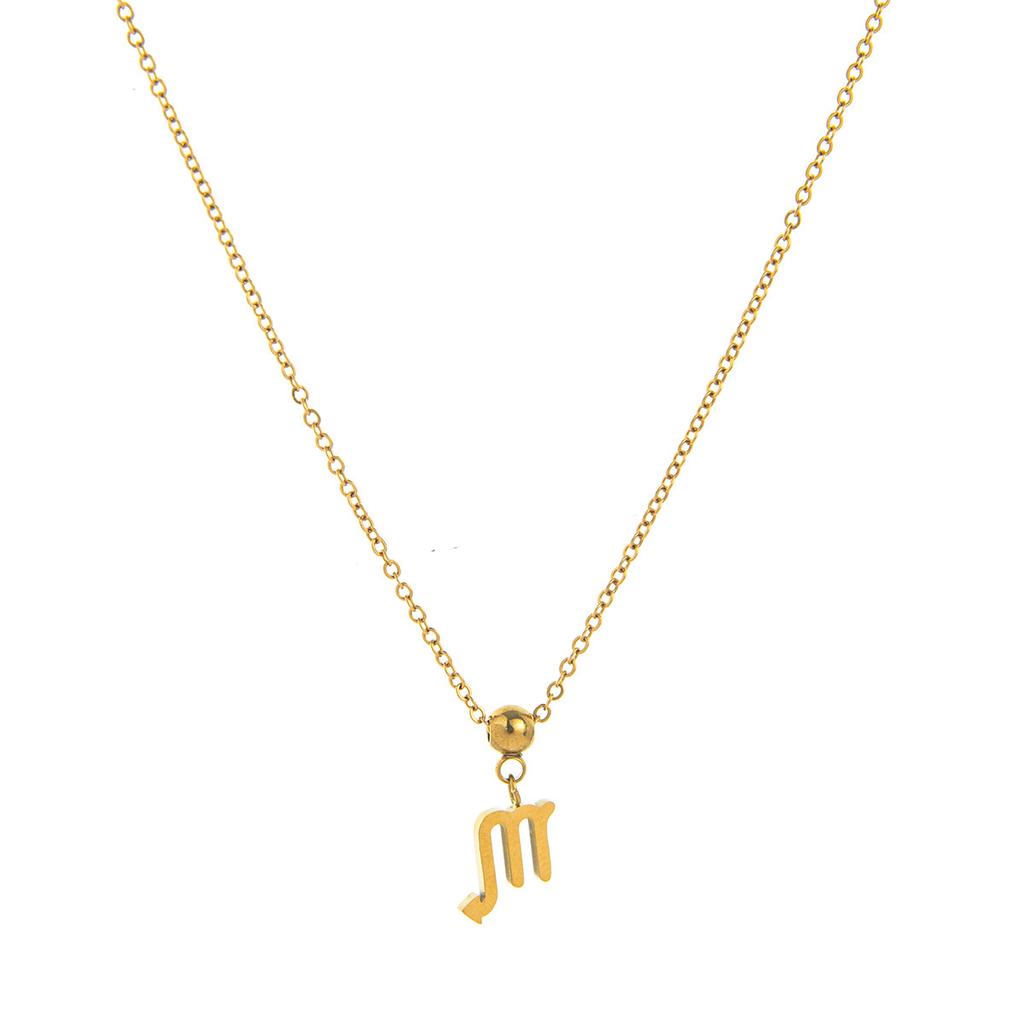 Stainless Steel 12 Constellation Pendant 12 Constellation Symbol Pendant Necklace Bracelet Furnace Vacuum Plating Color Retention
