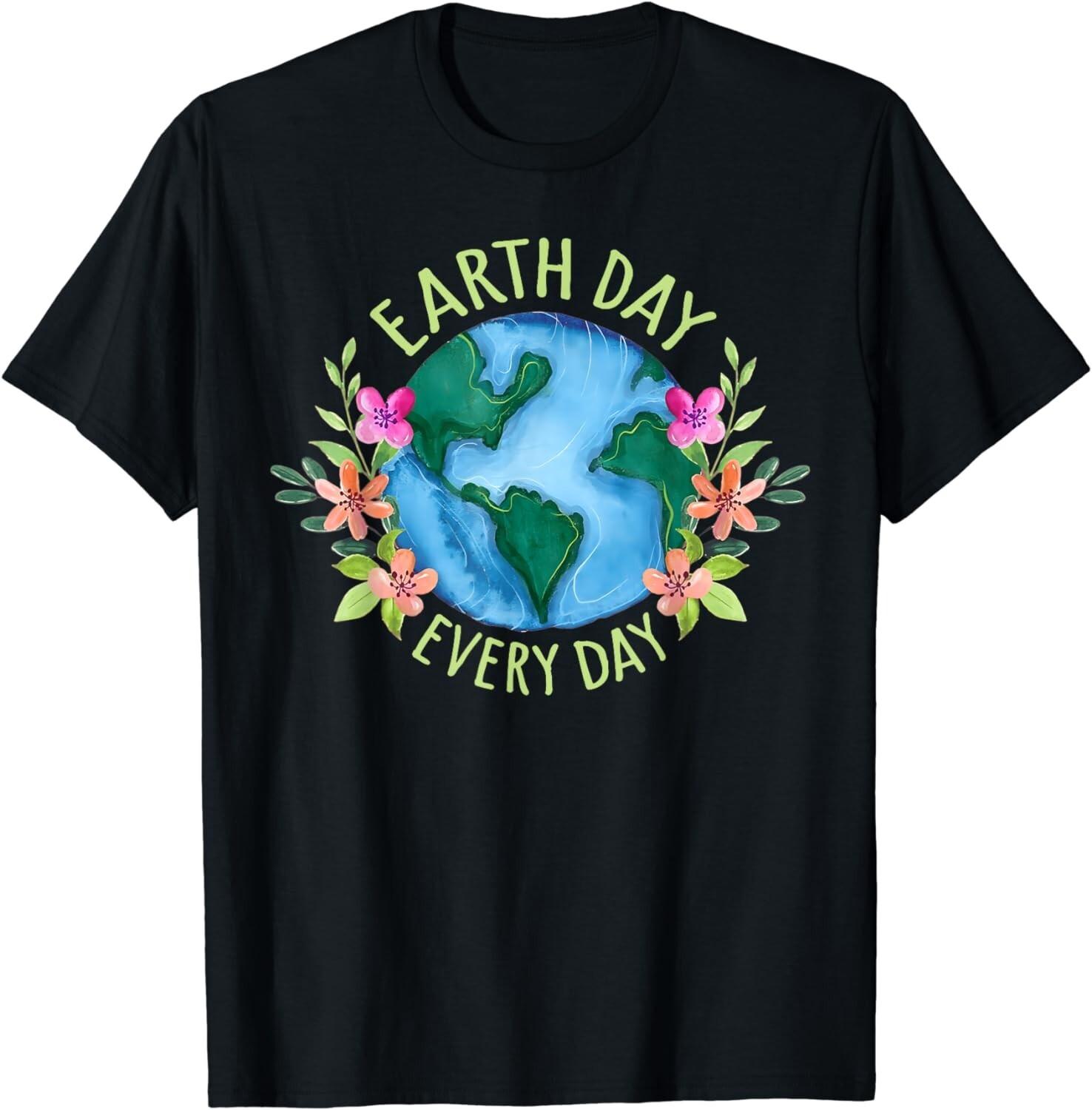 Earth Day Everyday Retro Environmental Shirt Women Earth Day Gift Unisex T-Shirt S