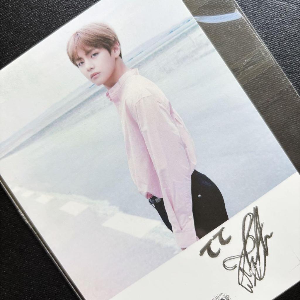 [USED] BTS YOUTH Release Event Signed Photo Trading Card Taehyung