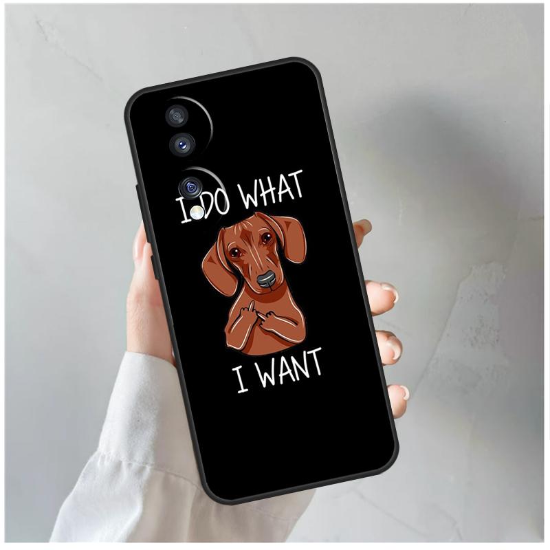 Dachshund Teckel Dackel Dog Case For Honor 90 Lite 50 70 Magic 5 6 Pro X6 X7 X8 X9 X6a X7a X8a X9a X9b X8b Cover Coque