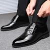Men's Leather Shoes Classic Men's Dress Shoes High Quality Patent Leather Business Shoe Elegant Banquet Party Shoe Wedding Shoes