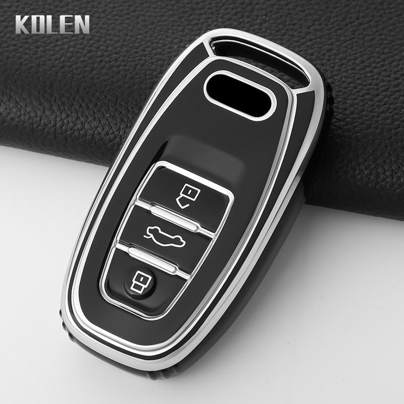 TPU Car Remote Key Case Cover Shell Fob for A1 A3 8V A4 B8 B9 A5 A6 C7 A7 A8 Q3 Q5 Q7 S4 S6 S7 S8 R8 TT Accessories Keyless