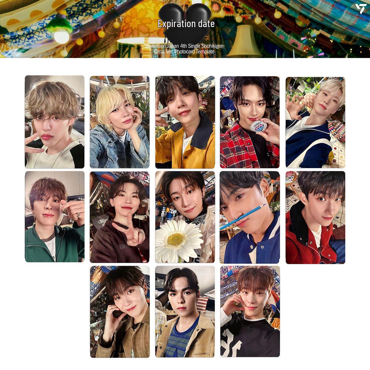 SEVENTEEN Japanese Album: Shohikigen Carat Limited Edition Photocard