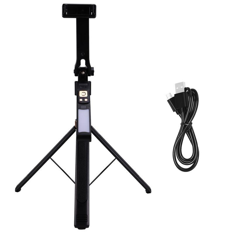 ABUO-Telescoping Tripod Portable Stable Base Selfie Stick Adjustable Height 360° Rotation Live Streaming Stand Combination 2